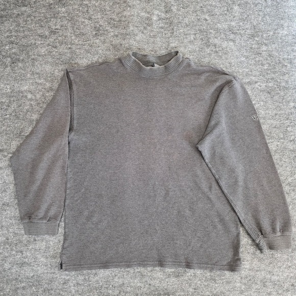 Nike Other - Nike Tiger Woods Golf Sweater Men XL Mock Neck Long Sleeve Gray Textured Casual